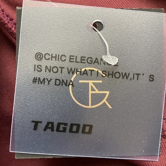 Tagoo Faux Leather Dressy Leggings Women Tummy Control High Waisted Medium NWT - Picture 10 of 16